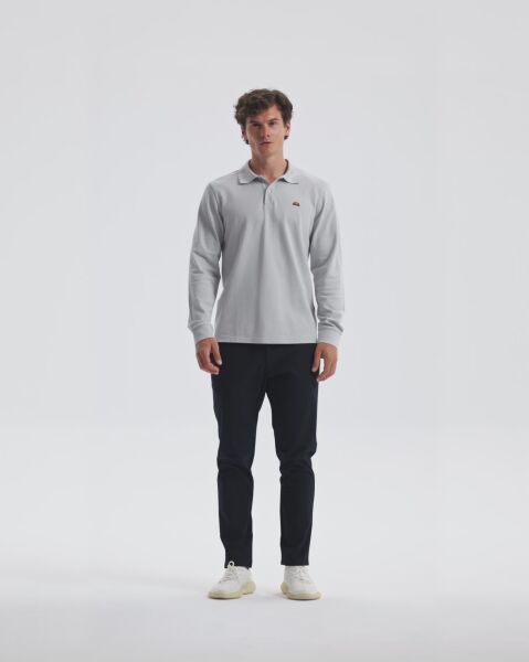Ellesse Erkek Polo Sweatshırt Em633 Lacivert - XXL