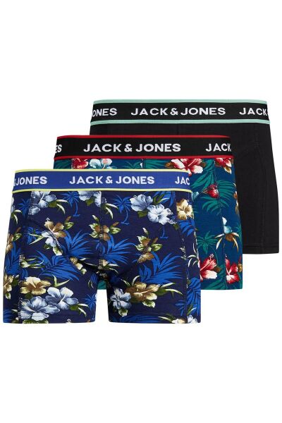 Jack & Jones  Erkek  Desenli Boxer (3'lü Paket)