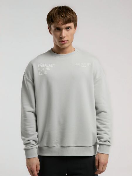 Everlast Boxing Club Erkek Sweatshirt TM0021 Gri - L