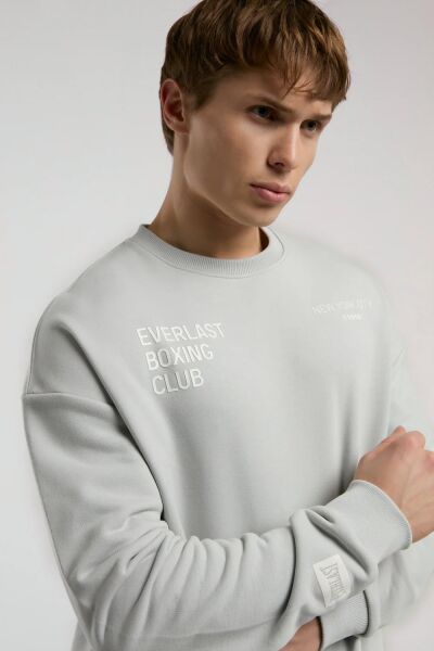 Everlast Boxing Club Erkek Sweatshirt TM0021 Gri - L