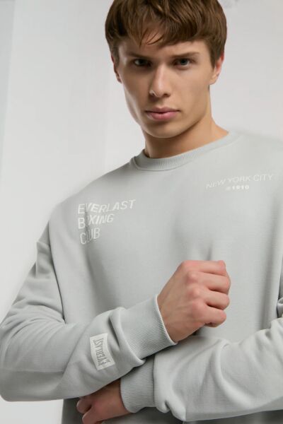 Everlast Boxing Club Erkek Sweatshirt TM0021 Gri - L