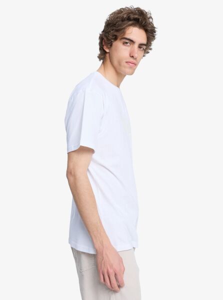 Quiksilver Ev Comp Logo Ss Erkek T-Shirt Beyaz - XL