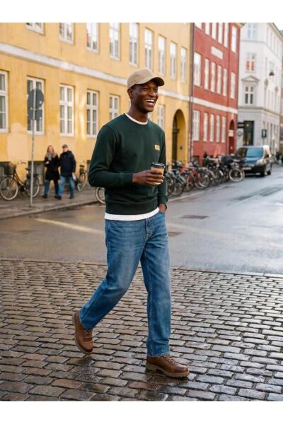 Jack & Jones  Erkek  Bisiklet Yaka Sweatshirt