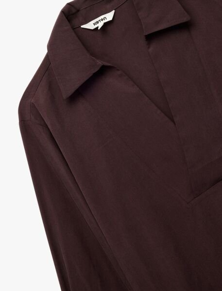 Koton Mürdüm Bluz 6Sak60016Ew 44 - Mürdüm