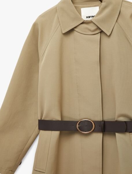 Koton Haki Trençkot 6Sak00018Ew Haki - 44