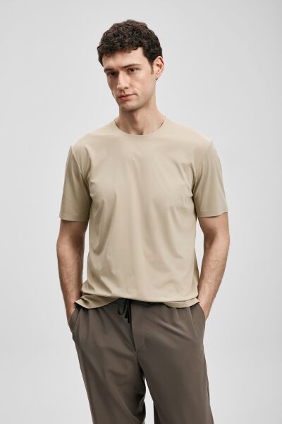 LUFIAN ERKEK NUVOR T-SHIRT 111020319 XL - TOPRAK