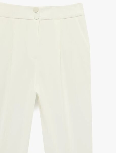 Koton Kırık Beyaz Pantolon 6Sak40105Uw Beyaz - 48