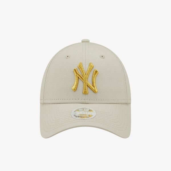 New Era Wmns Metallic Logo 9Forty Neyyan Bej Şapka Bej - Standart