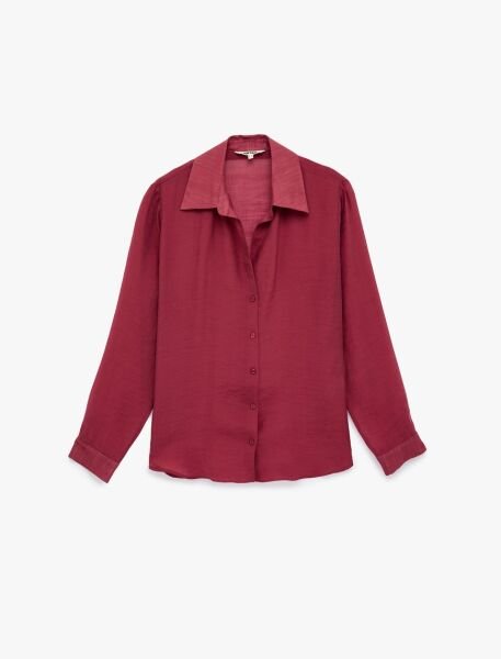 Koton Gül Kurusu Gömlek 6Sak60100Pw 42 - Gül Kurusu