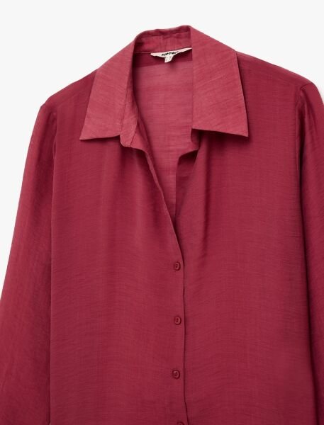 Koton Gül Kurusu Gömlek 6Sak60100Pw 42 - Gül Kurusu