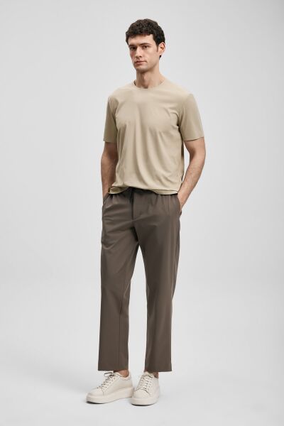 LUFIAN ERKEK NUVOR T-SHIRT 111020319 XL - TOPRAK