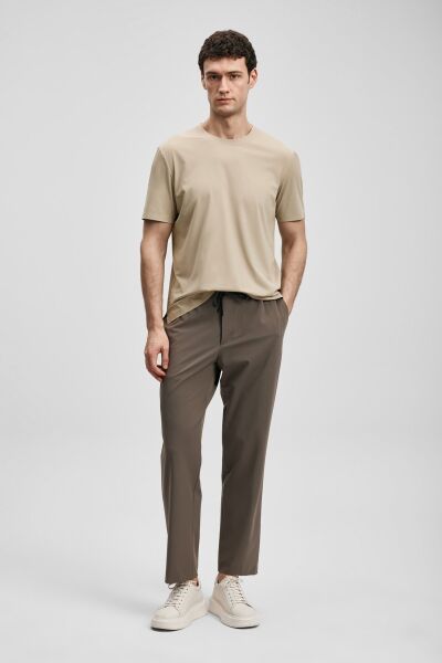 LUFIAN ERKEK NUVOR T-SHIRT 111020319 XL - TOPRAK