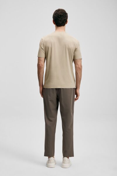 LUFIAN ERKEK NUVOR T-SHIRT 111020319 XL - TOPRAK