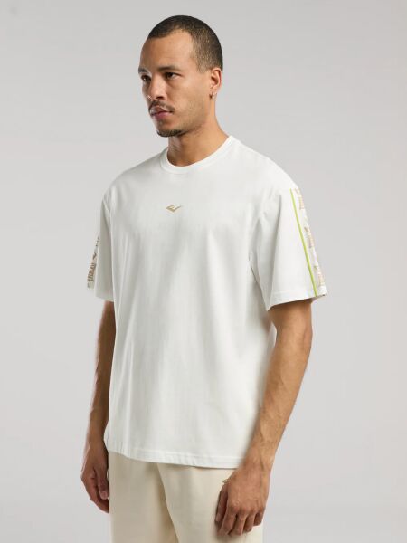 Everlast Boxing Club Oversize Erkek Tişört TM0016 Beyaz - L