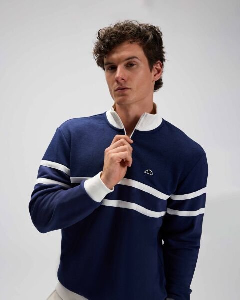Ellesse Yarım Fermuarlı Sweat Siyah - XXL