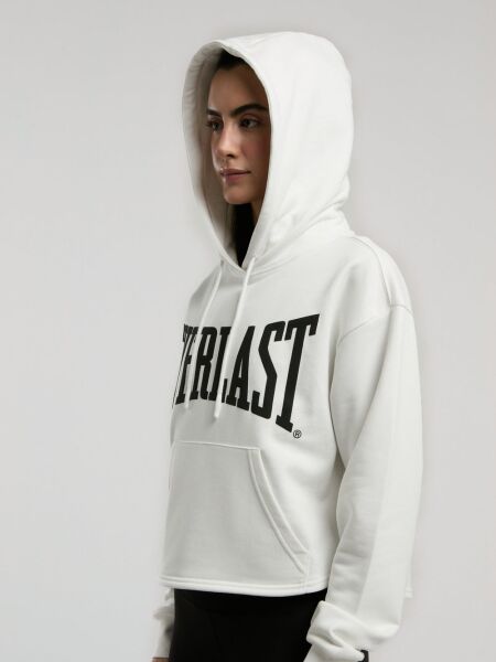 Ever Classics Wmn Beyaz Kadın Kapüşonlu Sweatshirt