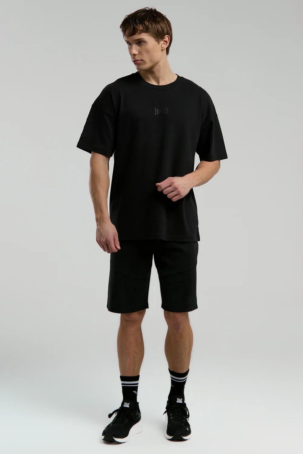 Ever Relaxed Oversize Siyah Erkek Tişört Koyu Gri - L