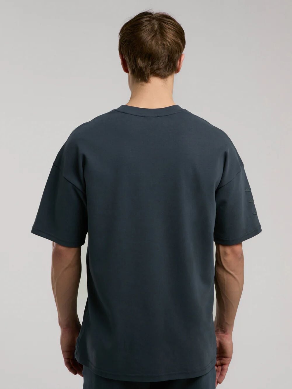 Ever Relaxed Oversize Siyah Erkek Tişört Koyu Gri - L