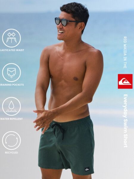 Quiksilver Everyday Solid Volley 15'' Erkek Deniz Şortu Yeşil EQYJV04120 XXL