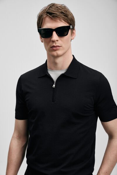 Lufian North Erkek Modal Karışımlı Kazak 111090136 Siyah - 3XL
