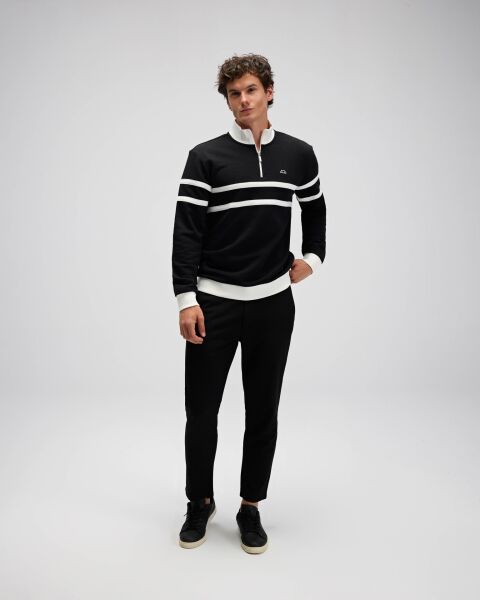 Ellesse Yarım Fermuarlı Sweat Siyah - XL