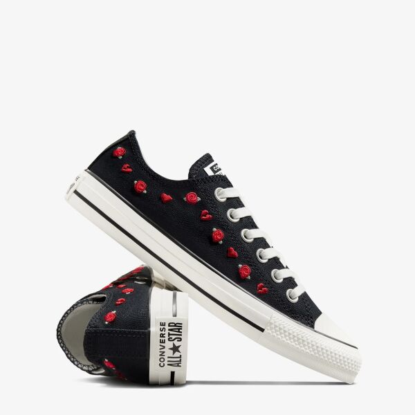 Converse Chuck Taylor All Star Valentine's Day Roses Kadın Siyah Sneaker