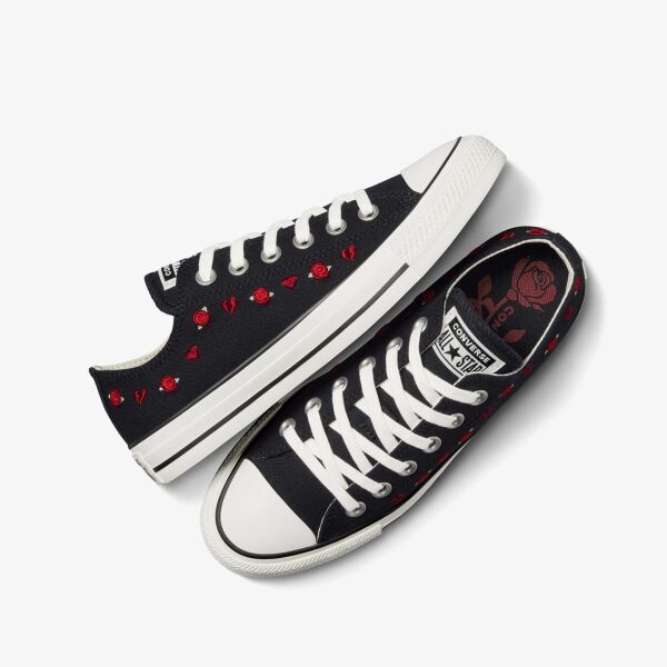 Converse Chuck Taylor All Star Valentine's Day Roses Kadın Siyah Sneaker