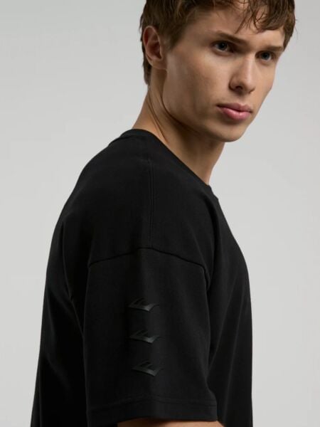 Ever Relaxed Oversize Siyah Erkek Tişört Siyah - L