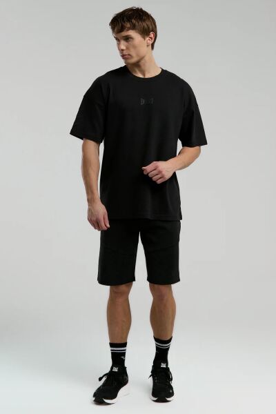 Ever Relaxed Oversize Siyah Erkek Tişört Siyah - L
