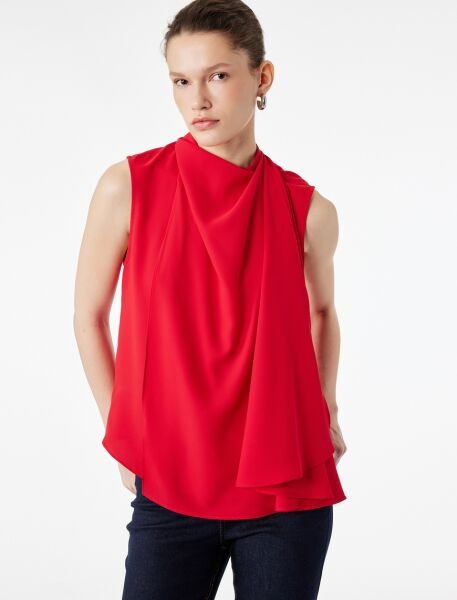 Koton Kırmızı Bluz 6Sak60277Uw 44 - Kırmızı