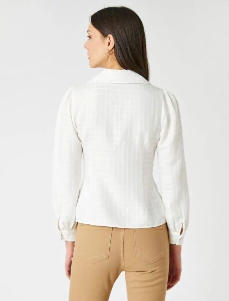 Koton Kırık Beyaz Bluz 6Sak60127Uw Beyaz - 42