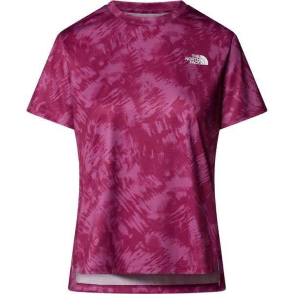The North Face Flex S/S Tee Reg Aop Kadın T-Shirt Bordo - XS