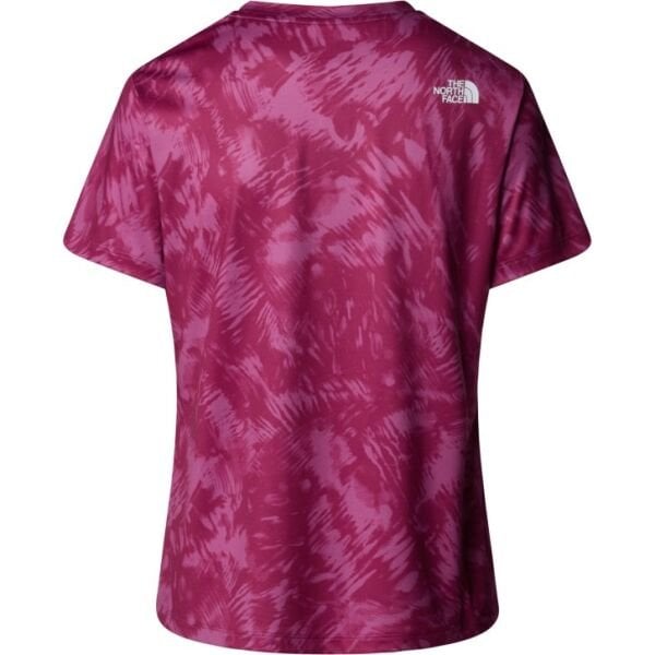 The North Face Flex S/S Tee Reg Aop Kadın T-Shirt Bordo - XS