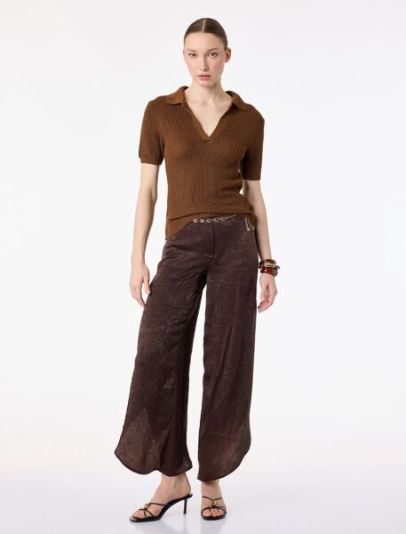 Koton Kahverengi Triko Kazak 6Sak90141Ht Kahverengi - XS