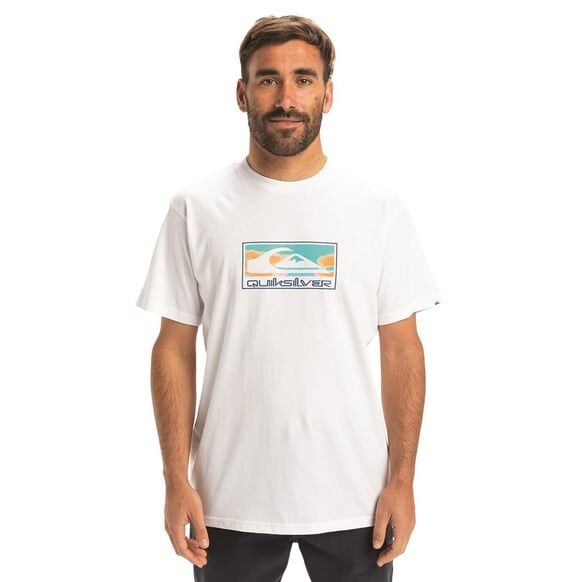 Quiksilver Ev Gradıent Box Ss Erkek T-Shirt Beyaz - XXL