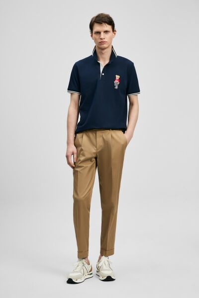 Lufian Brady Smart Erkek Polo Tişört 111040245 Lacivert - 3XL