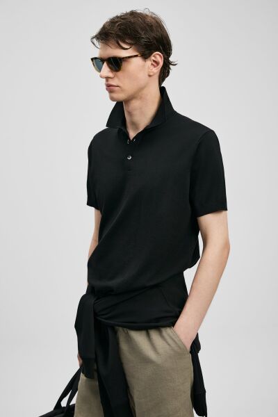 Lufian Derek Erkek Modal Karışımlı Kazak 111090134 Siyah - 4XL
