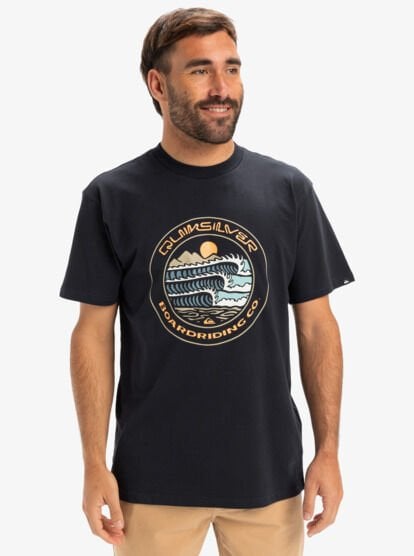 Quiksilver Ev Three Seas Ss Erkek T-Shirt Lacivert - XXL