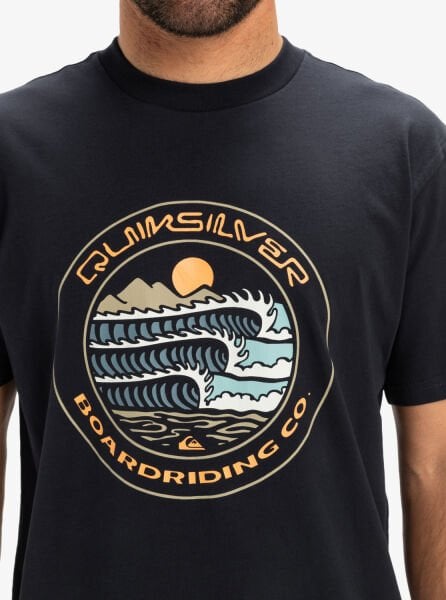 Quiksilver Ev Three Seas Ss Erkek T-Shirt Lacivert - XXL