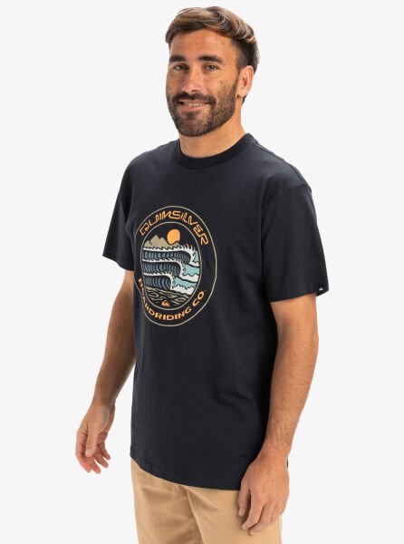 Quiksilver Ev Three Seas Ss Erkek T-Shirt Lacivert - XXL