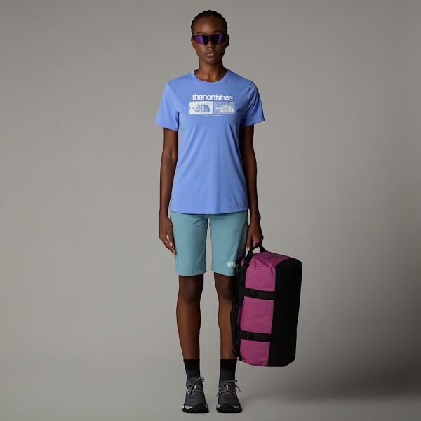The North Face W Foundation Tee Graphic 1 Kadın T-Shirt Mavi - L