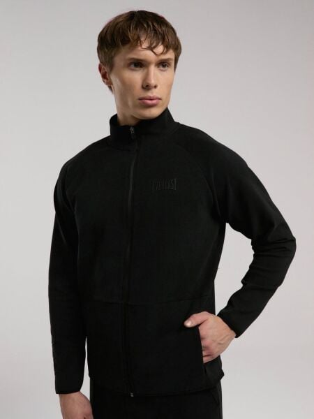 Ever Relaxed Regular Siyah Yüksek Yaka Erkek Full Zip Sweatshirt S - Siyah