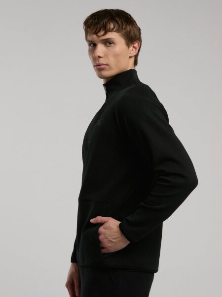 Ever Relaxed Regular Siyah Yüksek Yaka Erkek Full Zip Sweatshirt S - Siyah