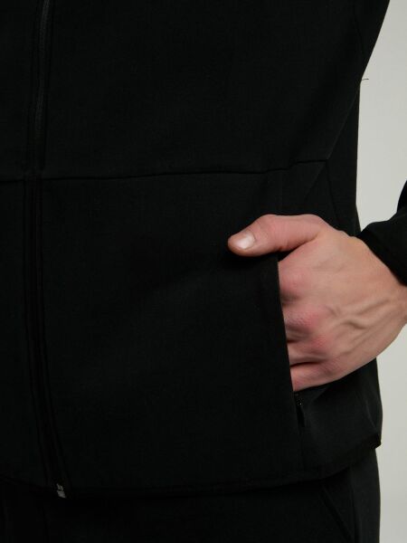 Ever Relaxed Regular Siyah Yüksek Yaka Erkek Full Zip Sweatshirt S - Siyah