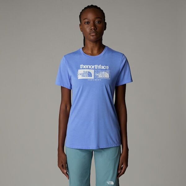 The North Face W Foundation Tee Graphic 1 Kadın T-Shirt Mavi - M