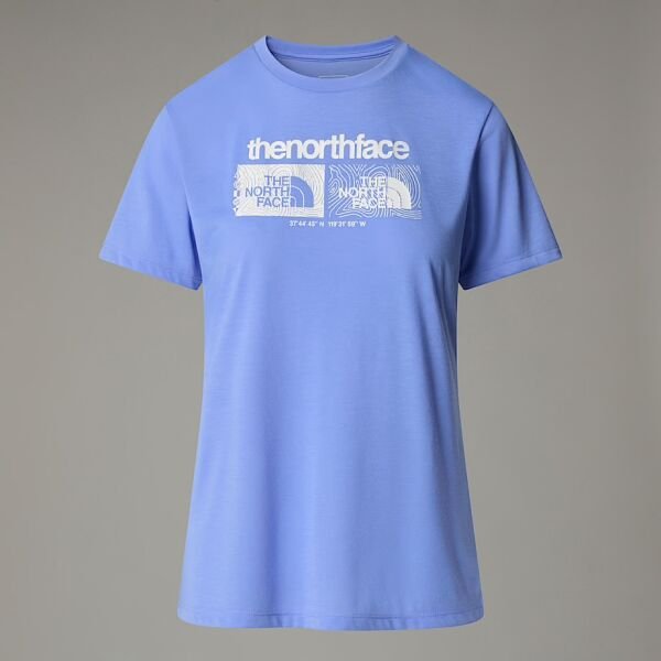 The North Face W Foundation Tee Graphic 1 Kadın T-Shirt Mavi - M