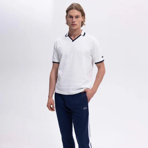 Ellesse Erkek Polo T-shirt M-EM491 Beyaz - XXL