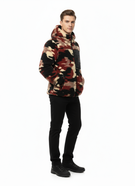 GAMP KAMUFLAJ PELUŞ CEKET S - Kamuflaj