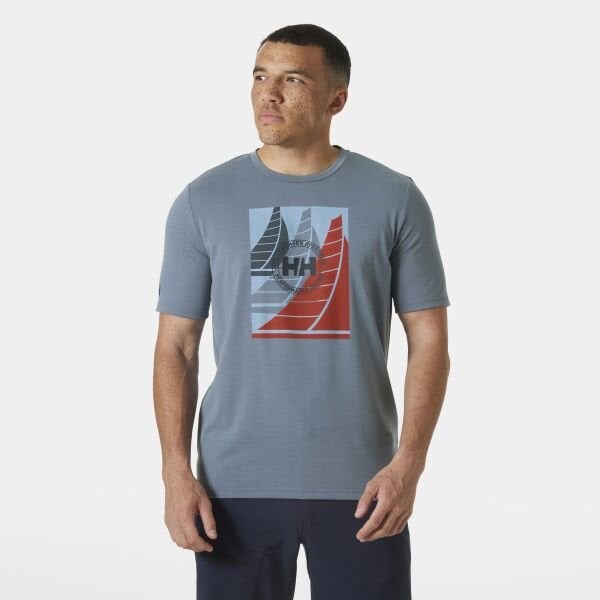 HELLY HANSEN HP RACE GRAPHIC T-SHIRT XL - WHİTE