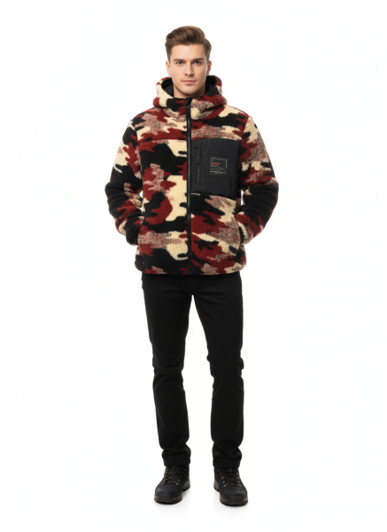 GAMP KAMUFLAJ PELUŞ CEKET XL - Kamuflaj